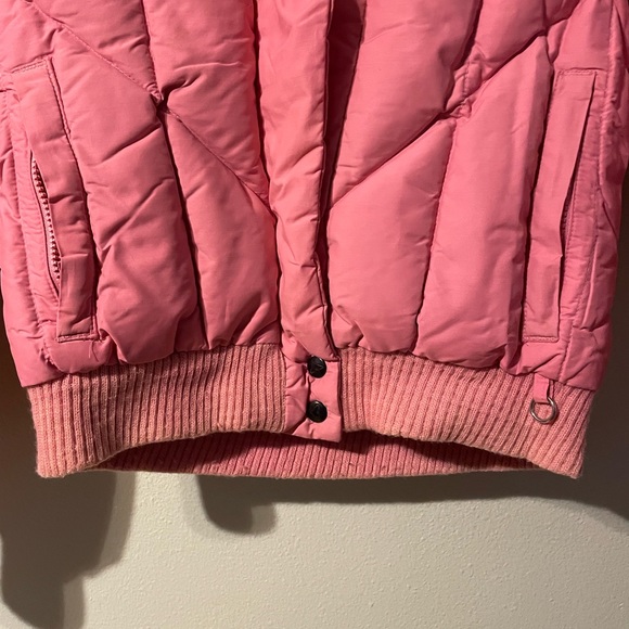 Vintage OBERMEYER Snowbird Barbie Pink Ski Jacket Down Feather Insulated Size 8 - Picture 6 of 7